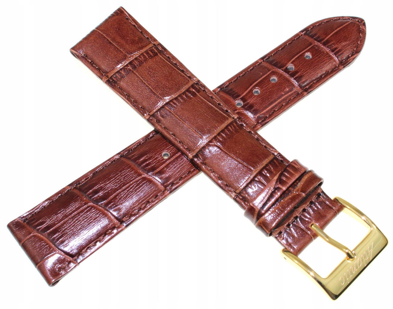 Hnědý Pásek Na Hodinky Atlantic 22 mm XL Kůže