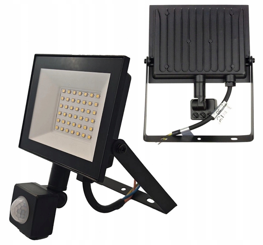 Naświetlacz LED Hermetyczny Czujnik Ruchu PIR 30W Neutralna 4000K 2700lm