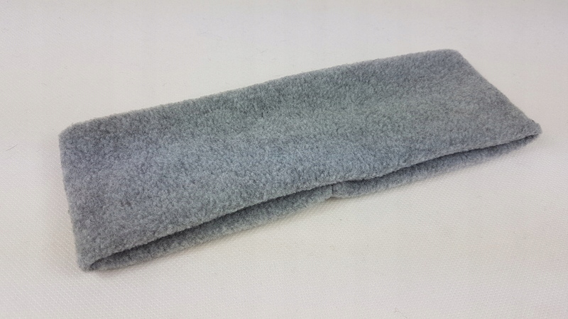 92 OPASKA z polaru polarowa szer 8cm SZARA MELANŻ Rozmiar L