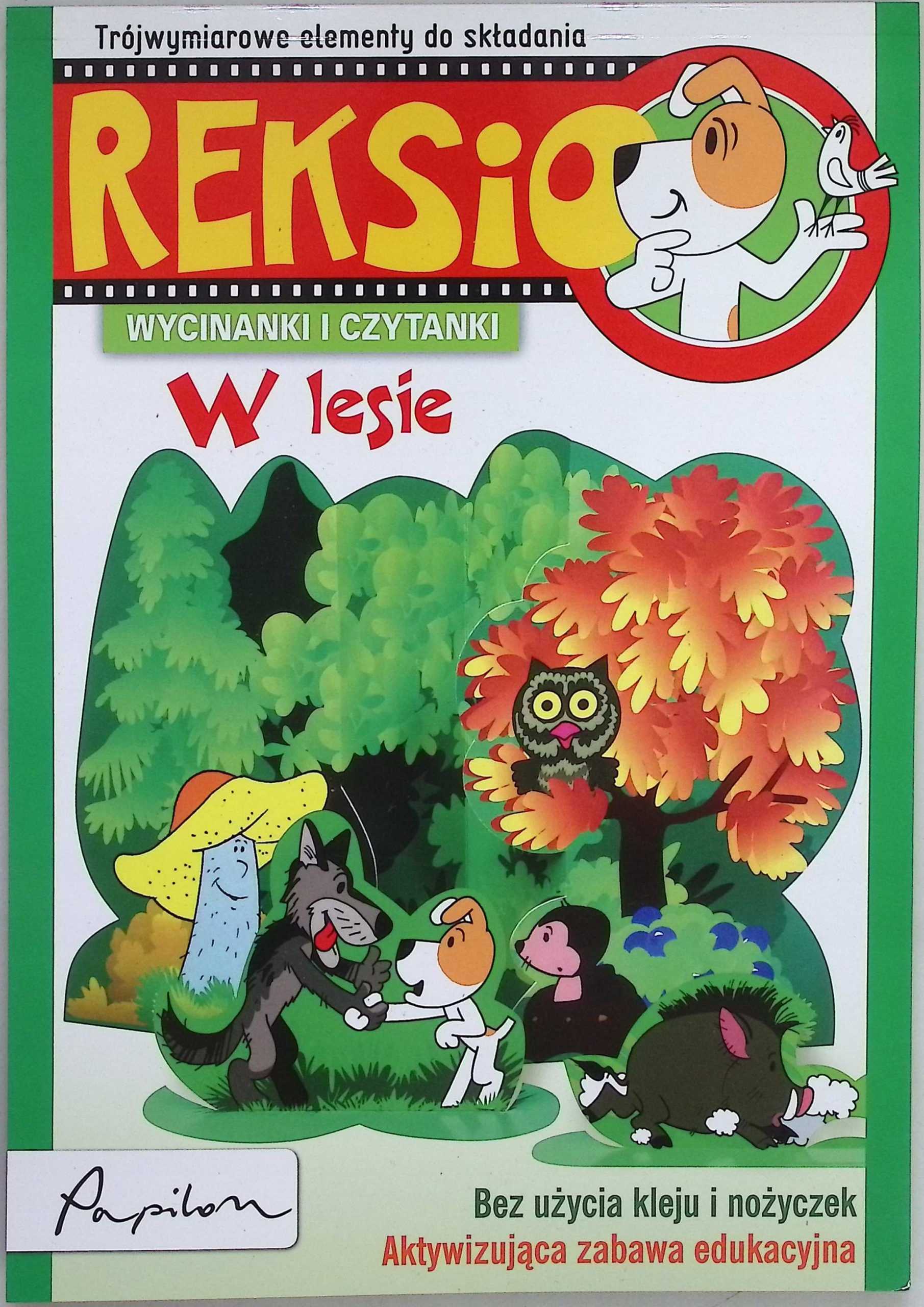 Wycinanki i czytanki - Reksio w lesie