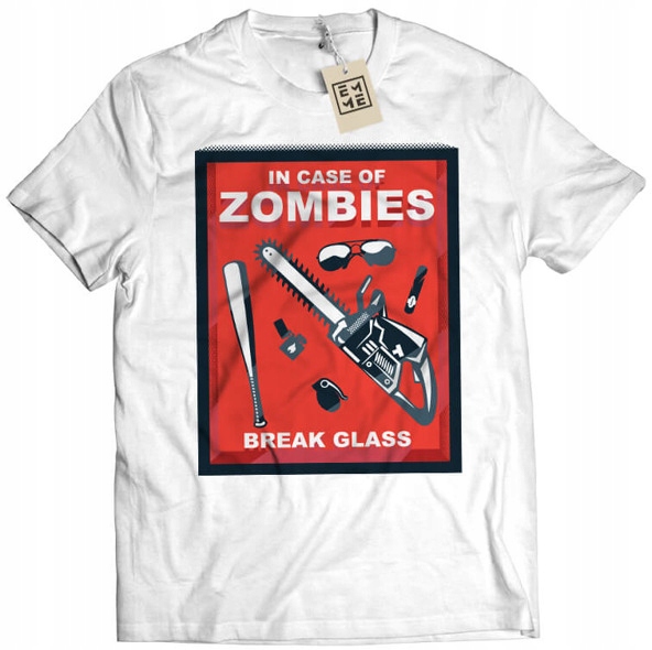 

In Case Of Zombies (męska koszulka t-shirt) L