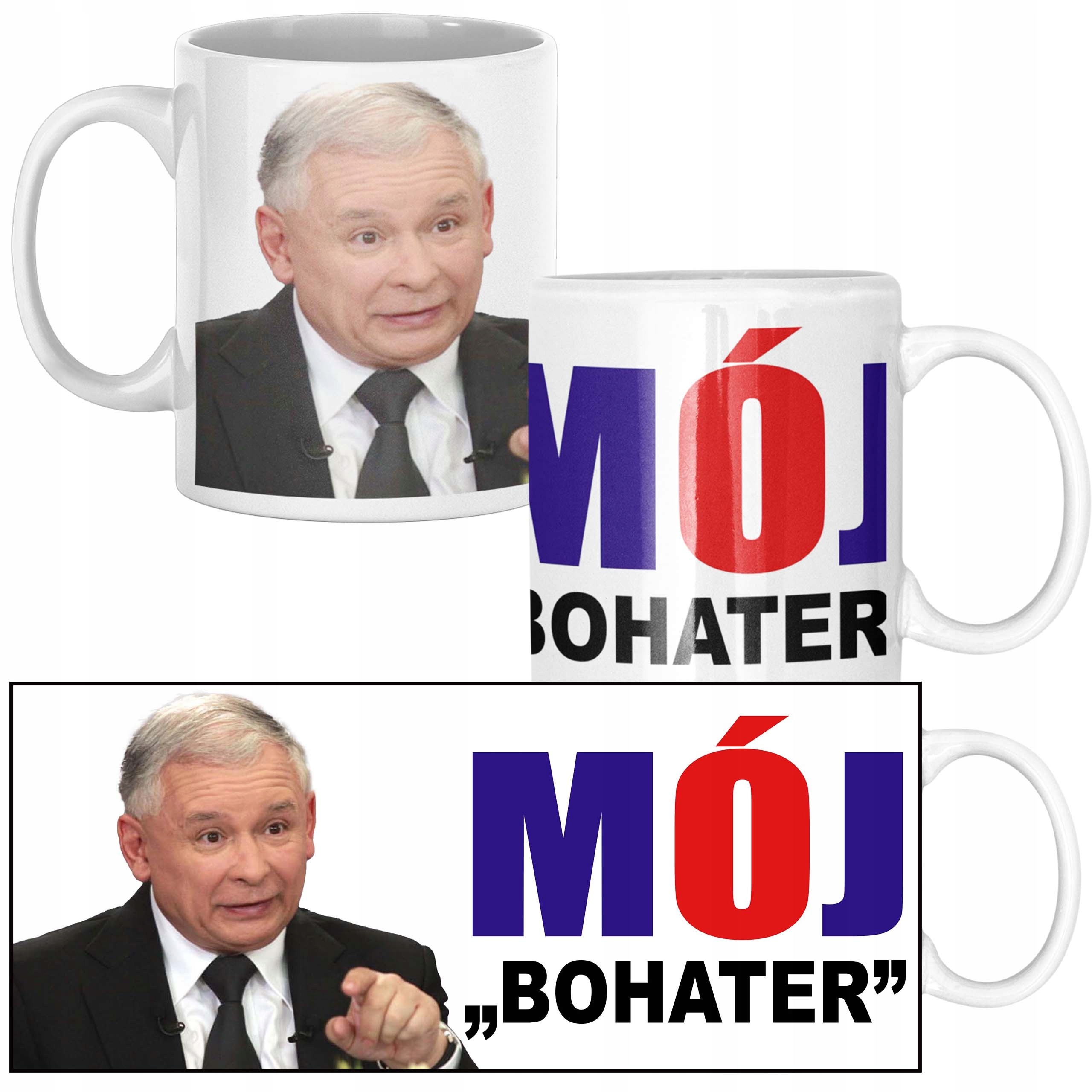 

Kubek Prezesa Pis Kaczyński Mój Bohater Kubek
