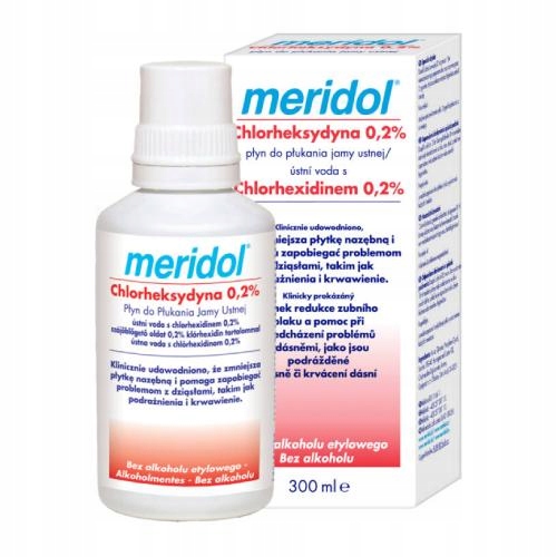 

Meridol Chlorheksydyna 0,2% Płyn do płukania 300ml