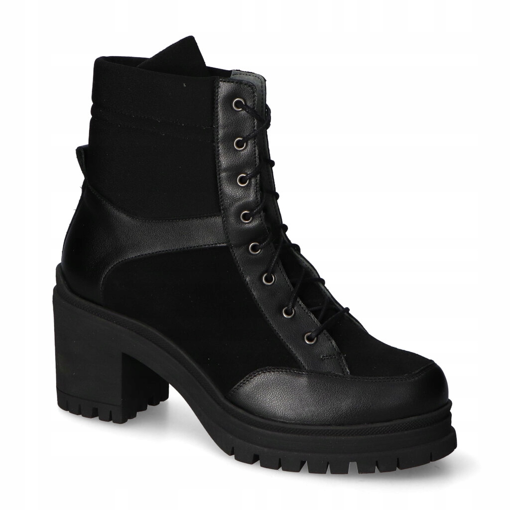 Kotníkové Boty Damiss DS-002 Černé lico+semiš 37