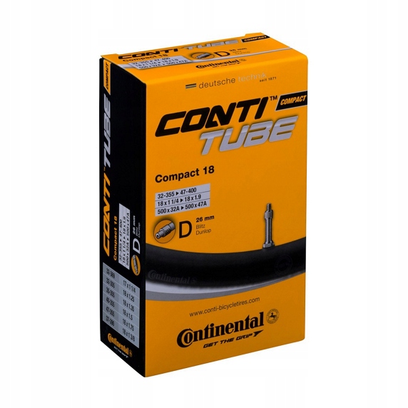 Dętka Continental Compact 18 (32-355/47-400) DV 26MM
