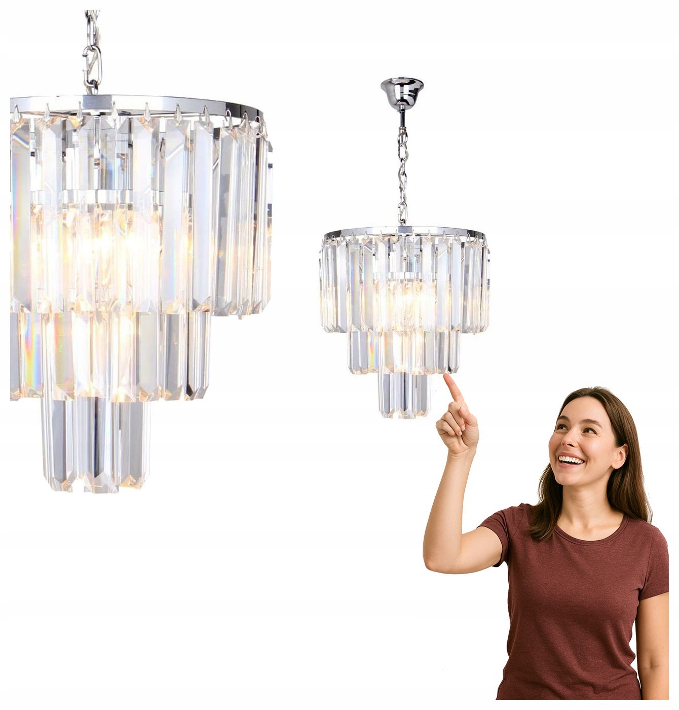 Závesná lampa Amedeo 17106/3+1-CHR Zuma Line