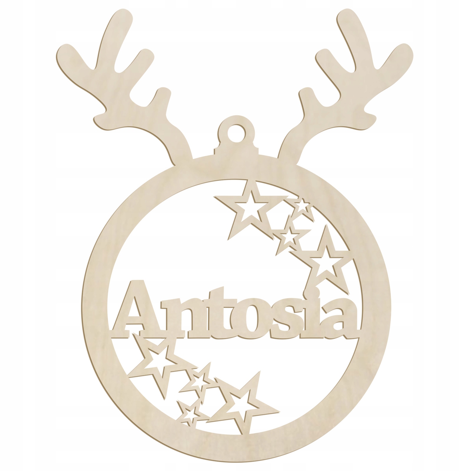 

Drewniana Bombka Na Choinkę Z Imieniem Dziecka