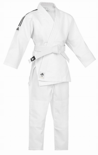 Judoga gi Adidas Club 350g kimono judo 150 cm czarne paski