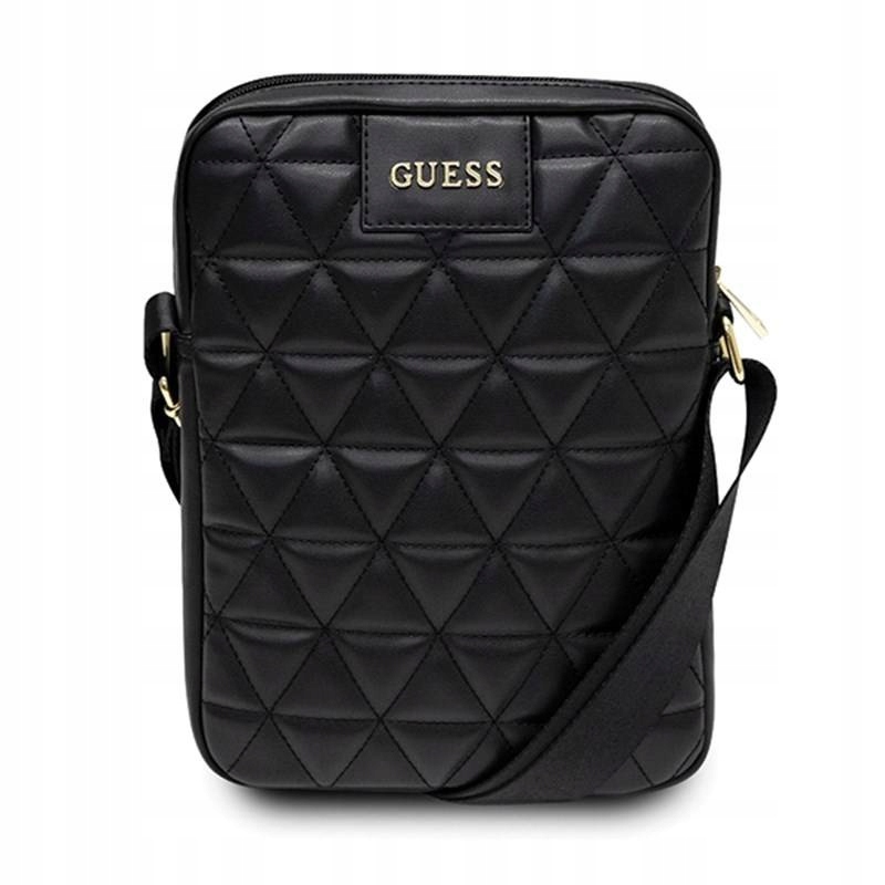 Guess Quilted Tablet – taška na notebook tablet 10" (černá)
