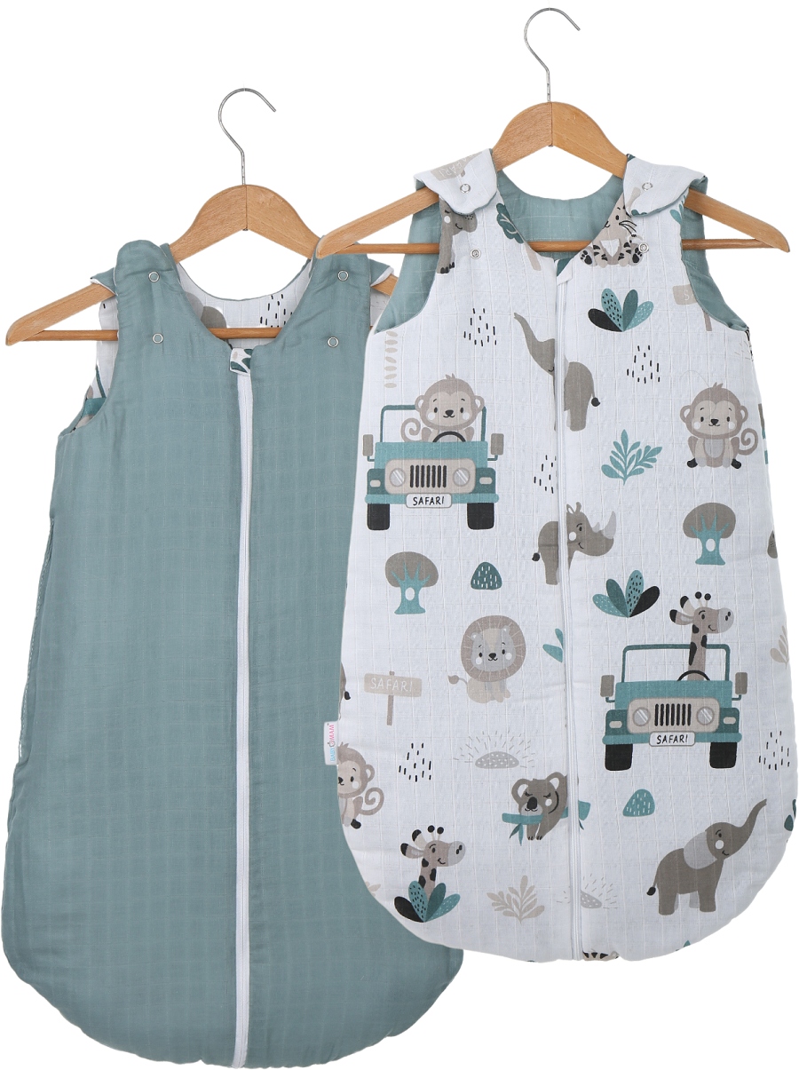 ŚPIWOREK MUŚLINOWY DO SPANIA NIEMOWLĘCY BAWEŁNA 100% BABYMAM Bohater brak