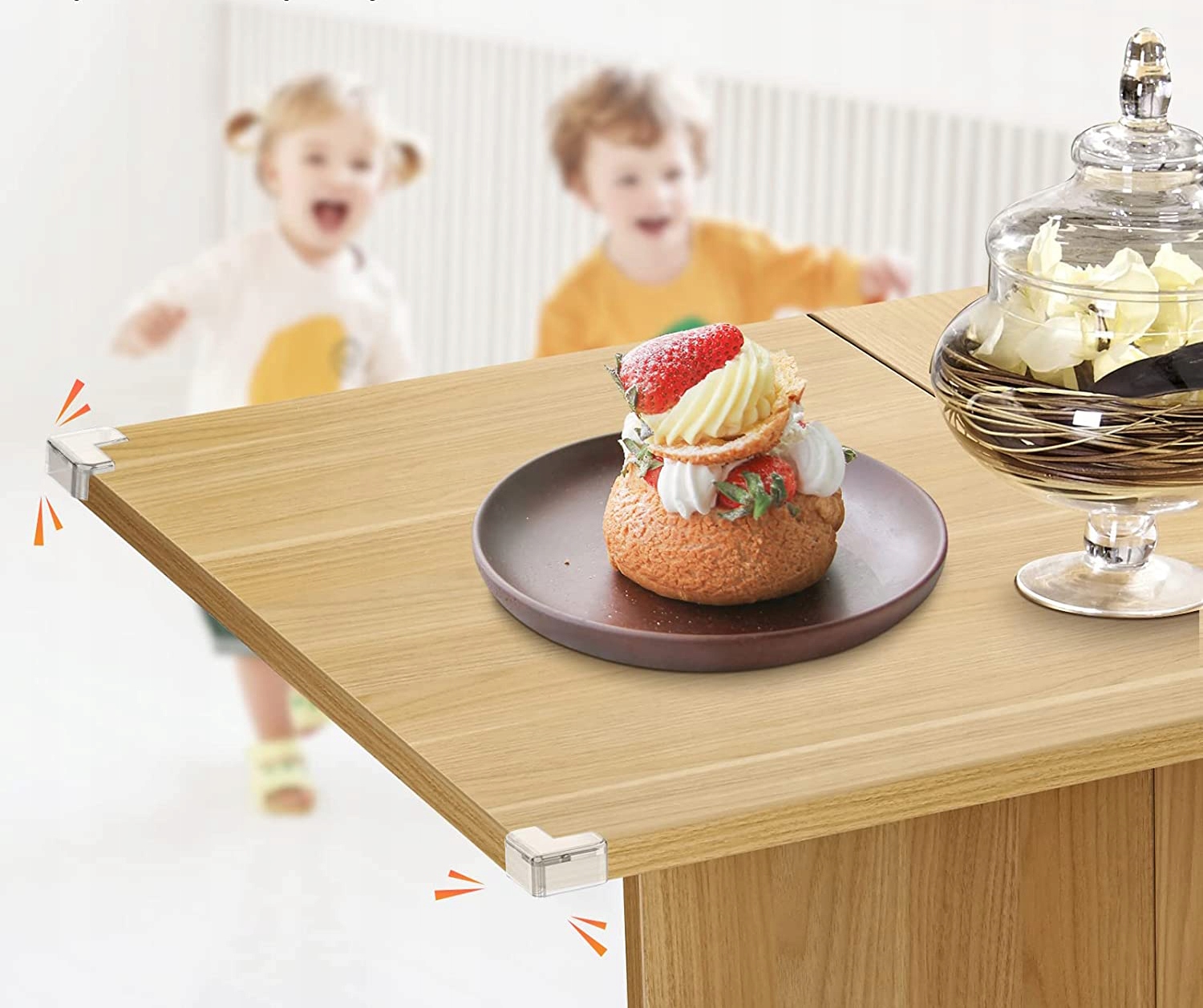 ZABEZPIECZENIA SZAFEK NA ROGI KANTY MEBLI STOŁU OSŁONA NA NAROŻNIKI Szerokość produktu 3.7 cm