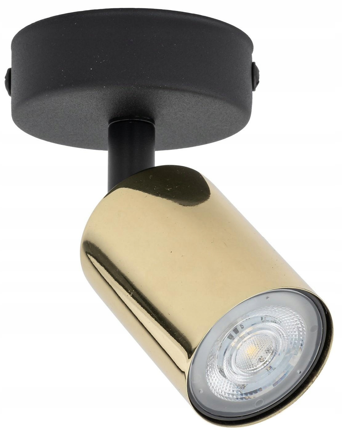 Nástěnná lampa Spot Top Černá Zlatá 1xGU10 Nástěnná lampa do pracovny do pokoje