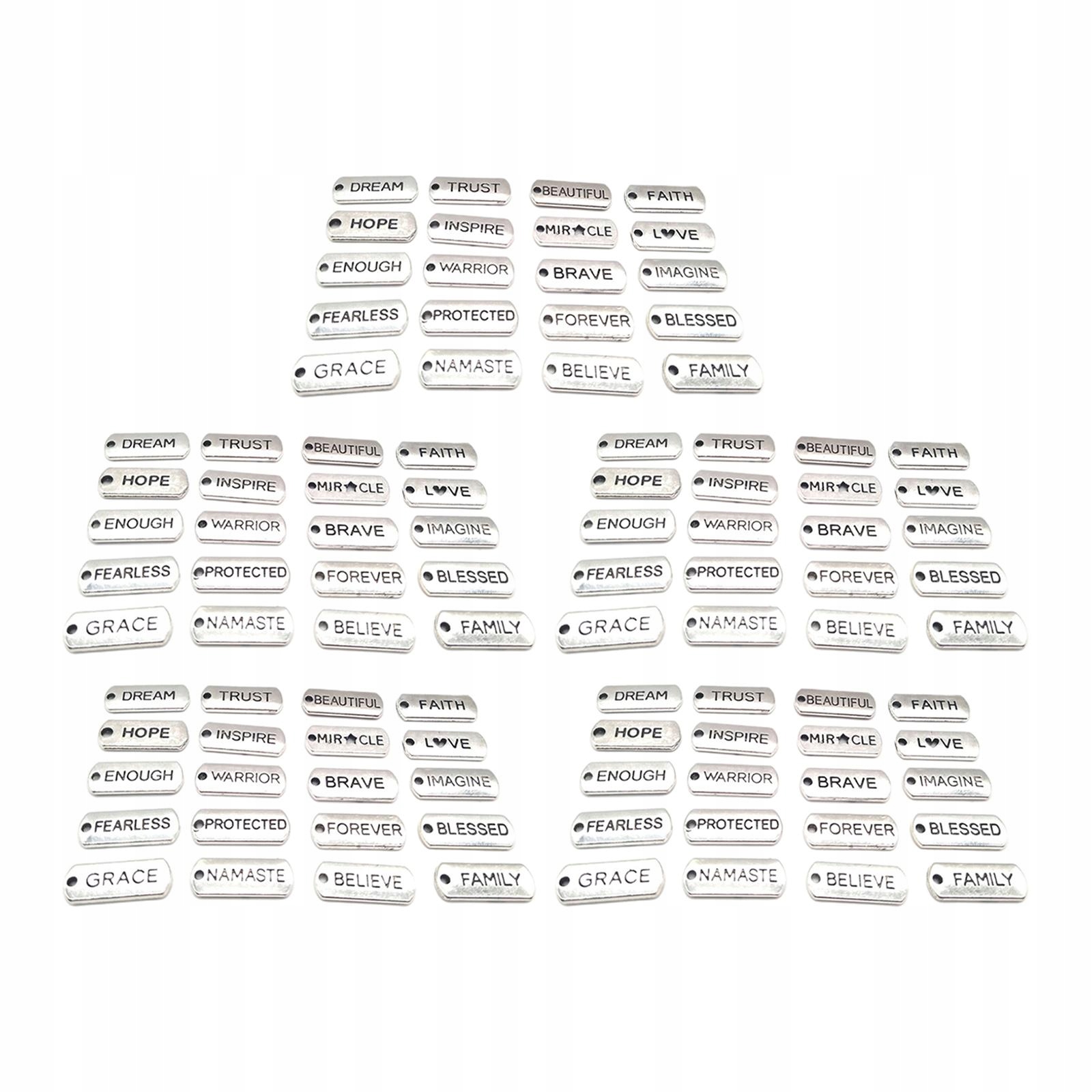 Inspirujące słowa Charms sztuk