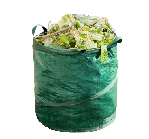 KOSZ TORBA OGRODOWA NA LIŚCIE TRAWE Z UCHWYTY 86l Typ torba na liście