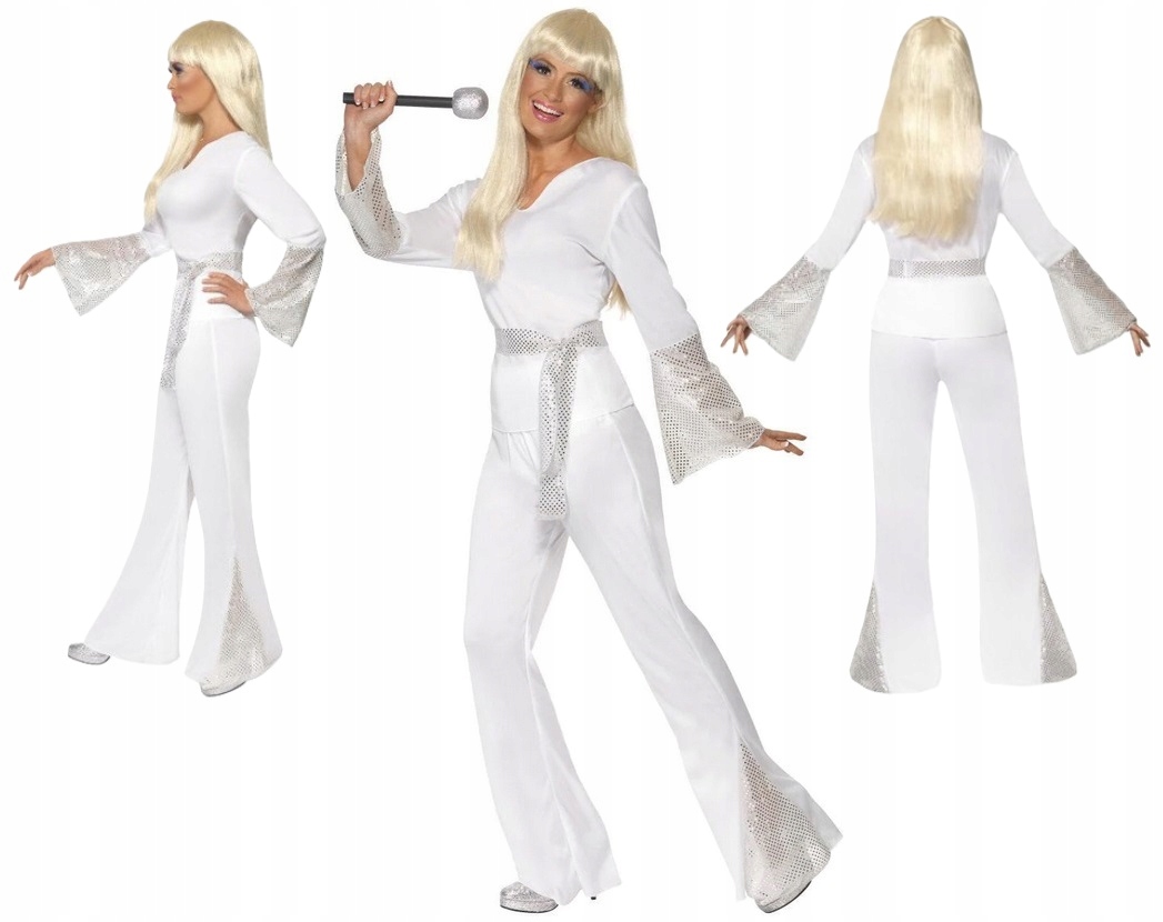 Kostým Abba Kostým Abby Mamma Mia Disco Lady Zvony léta 70 80 70s vel. S