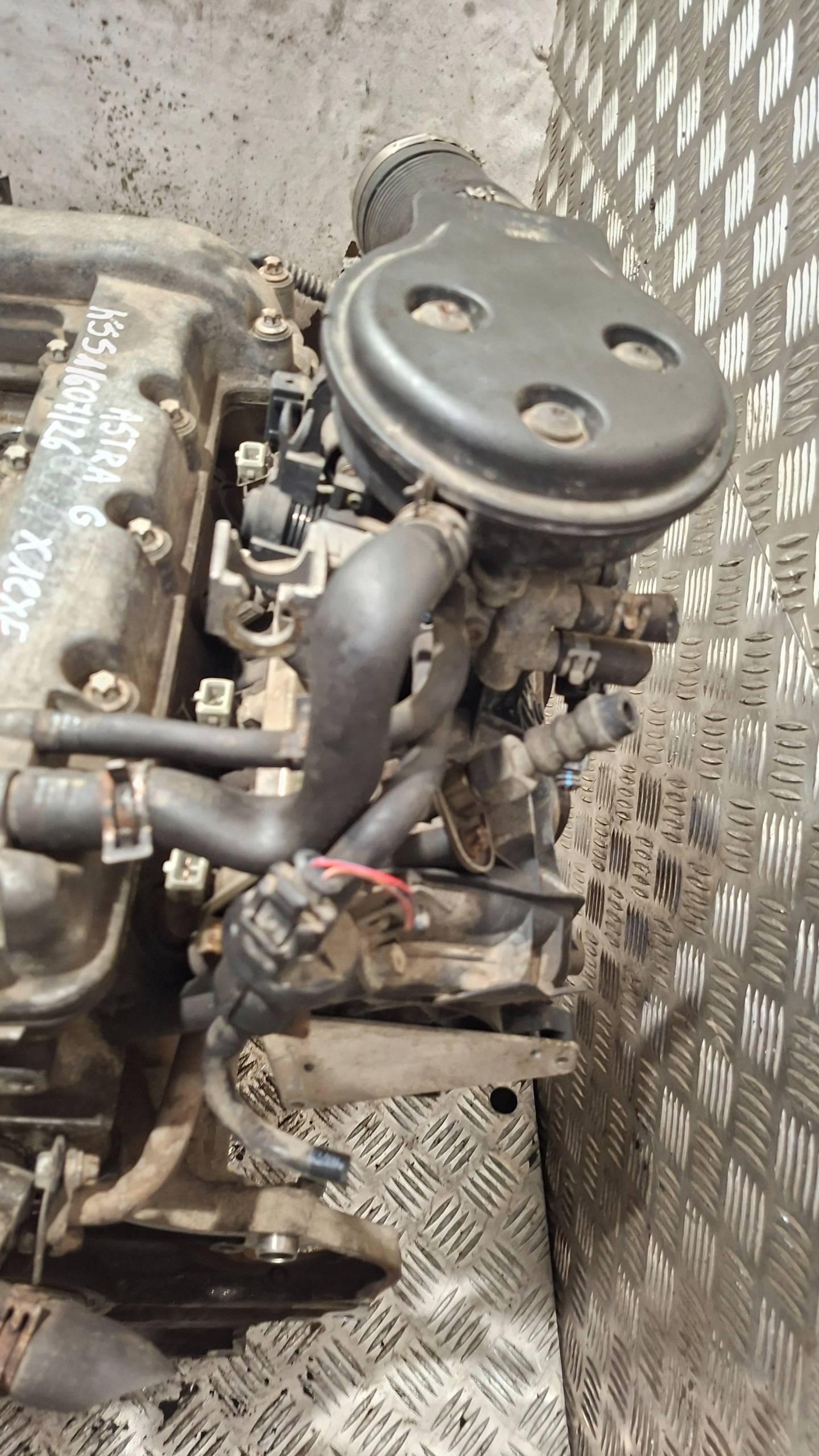 engine unprotected pillar OPEL ASTRA G 1.2 X12XE