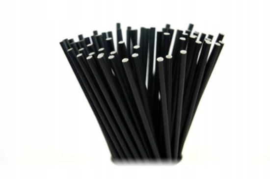 

Słomki papierowe 205x6mm czarne 100 sztuk