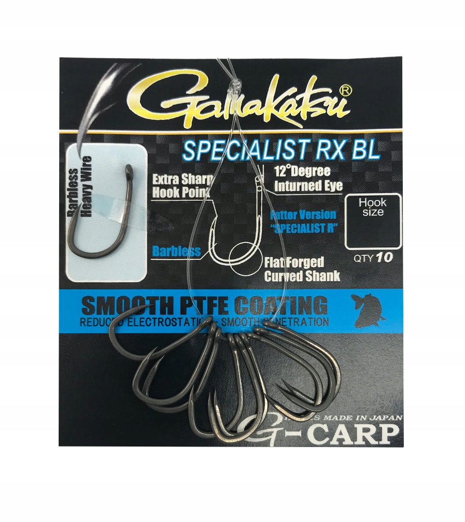 G-Carp haczyki Spec Rx Hooks Barbless Grey roz. 8