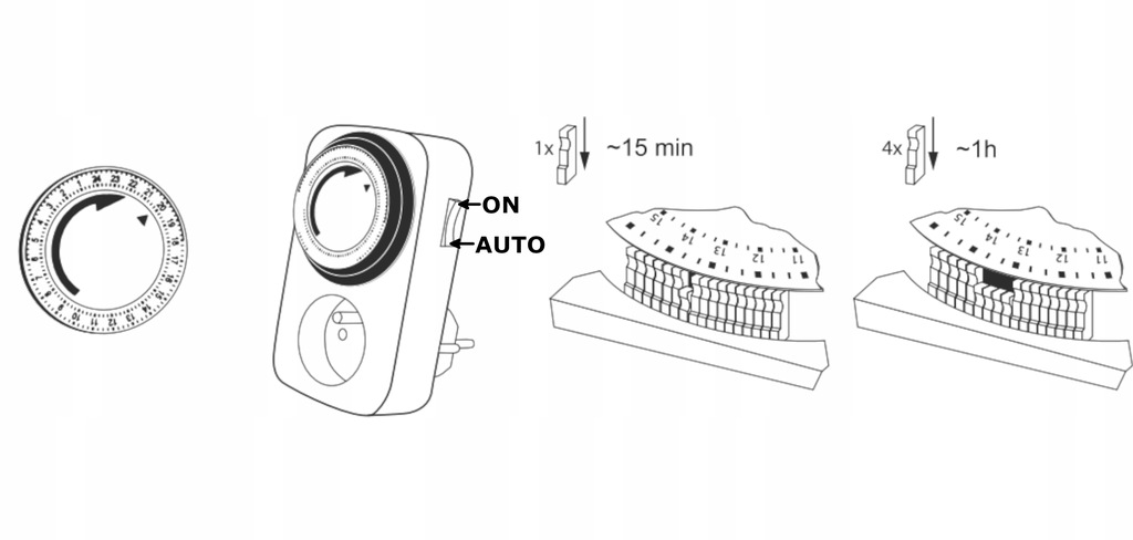 Programator czasowy mechaniczny Virone MT-1 Rodzaj programator czasowy