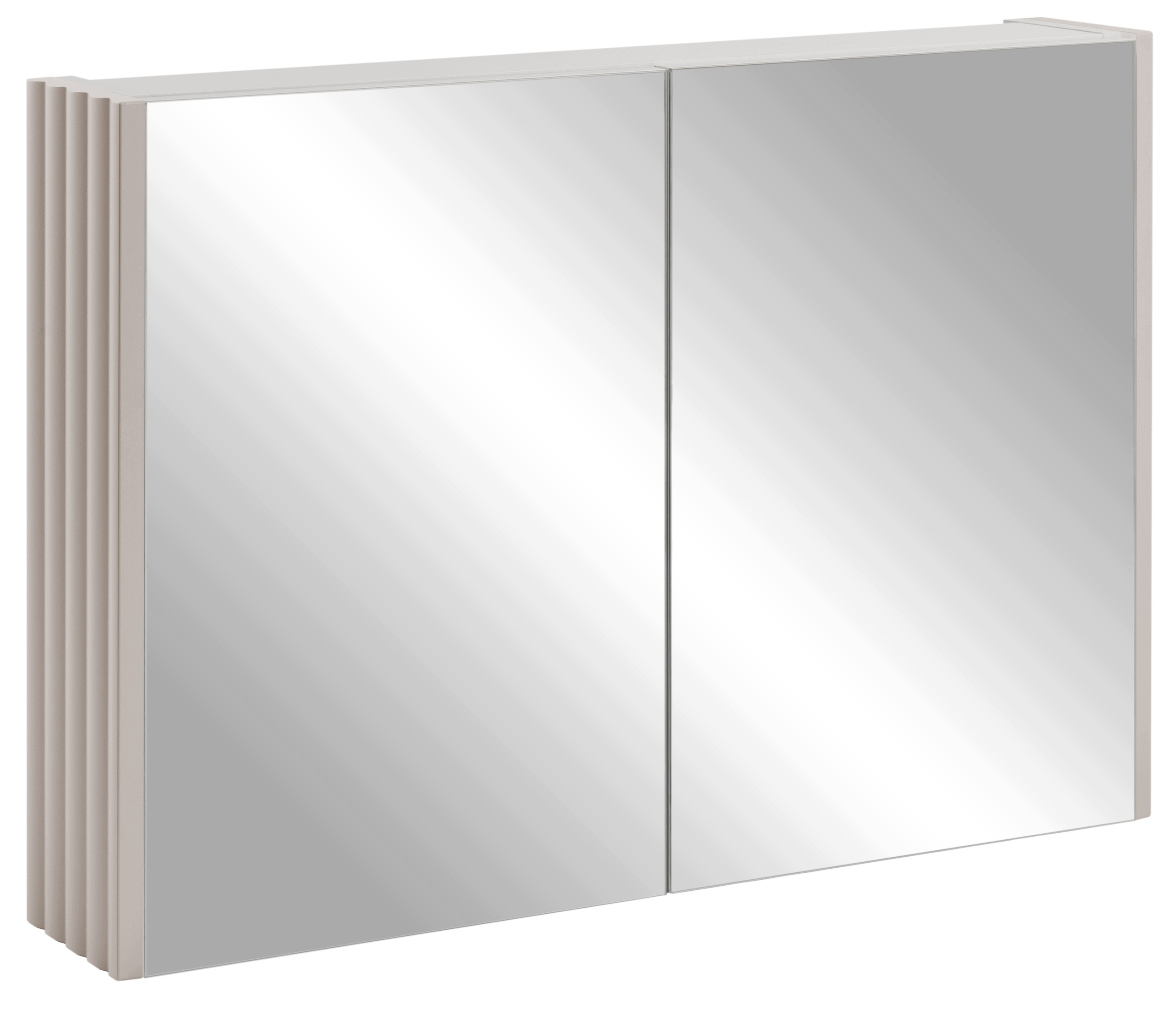 Zrcadlová skříňka Se Zrcadlem 80 Koupelnový boční panel Kašmír Ryfle Mdf