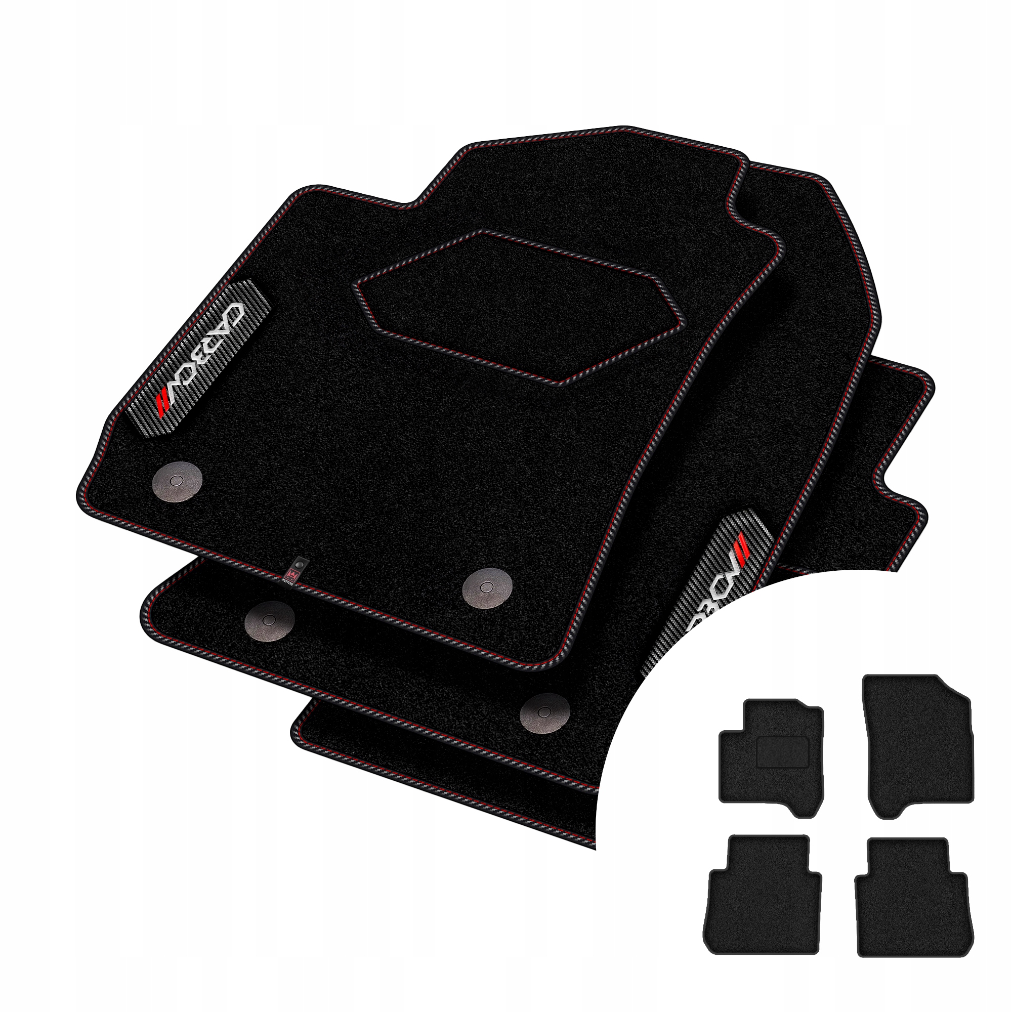Koberce Carbon pro Citroen C3 Picasso 2008-2017