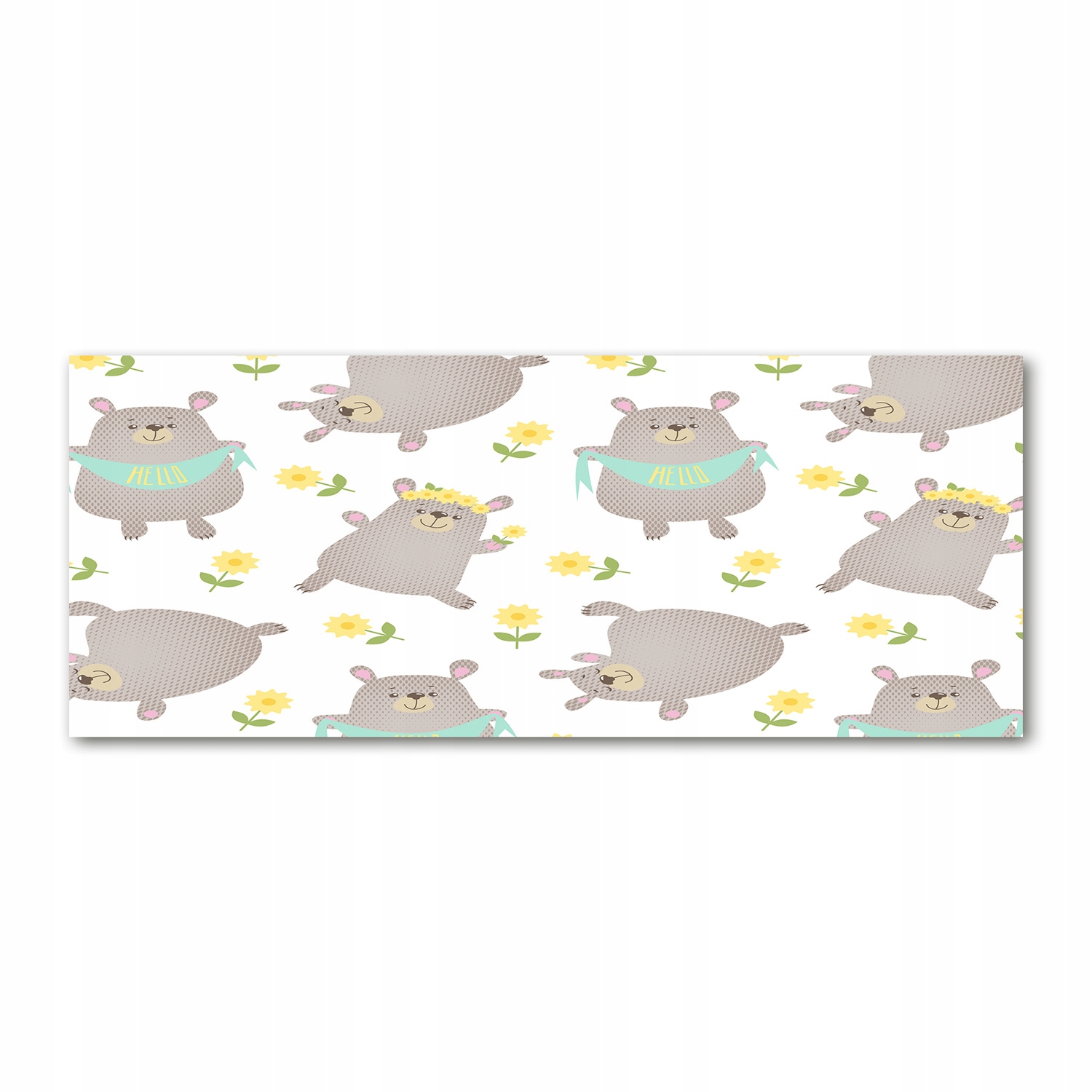 

Foto obraz szkło akryl Misie ilustracja 125x50 cm