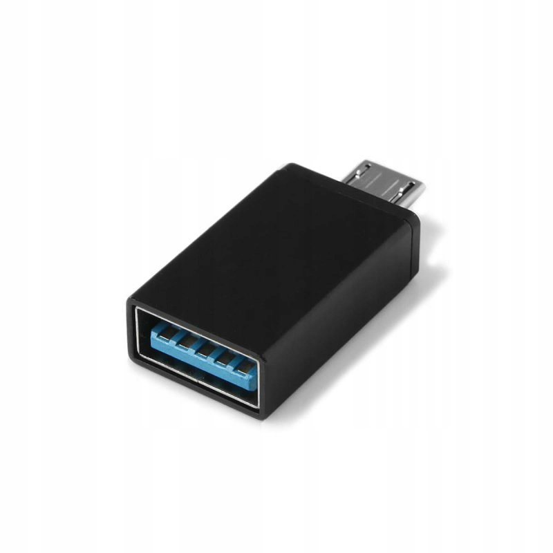 Adapter Przejściówka Złącze USB-A do Micro USB Czarny Transmisja Danych Marka Revers