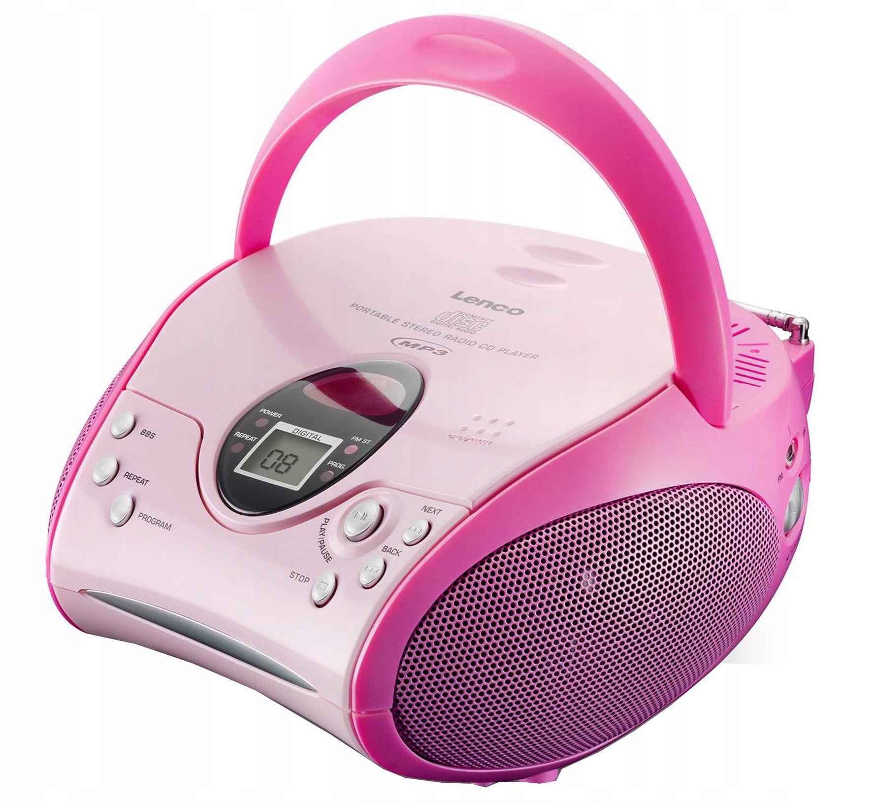 Radioodtwarzacz LENCO SCD-24 CD FM Różowy Marka Lenco