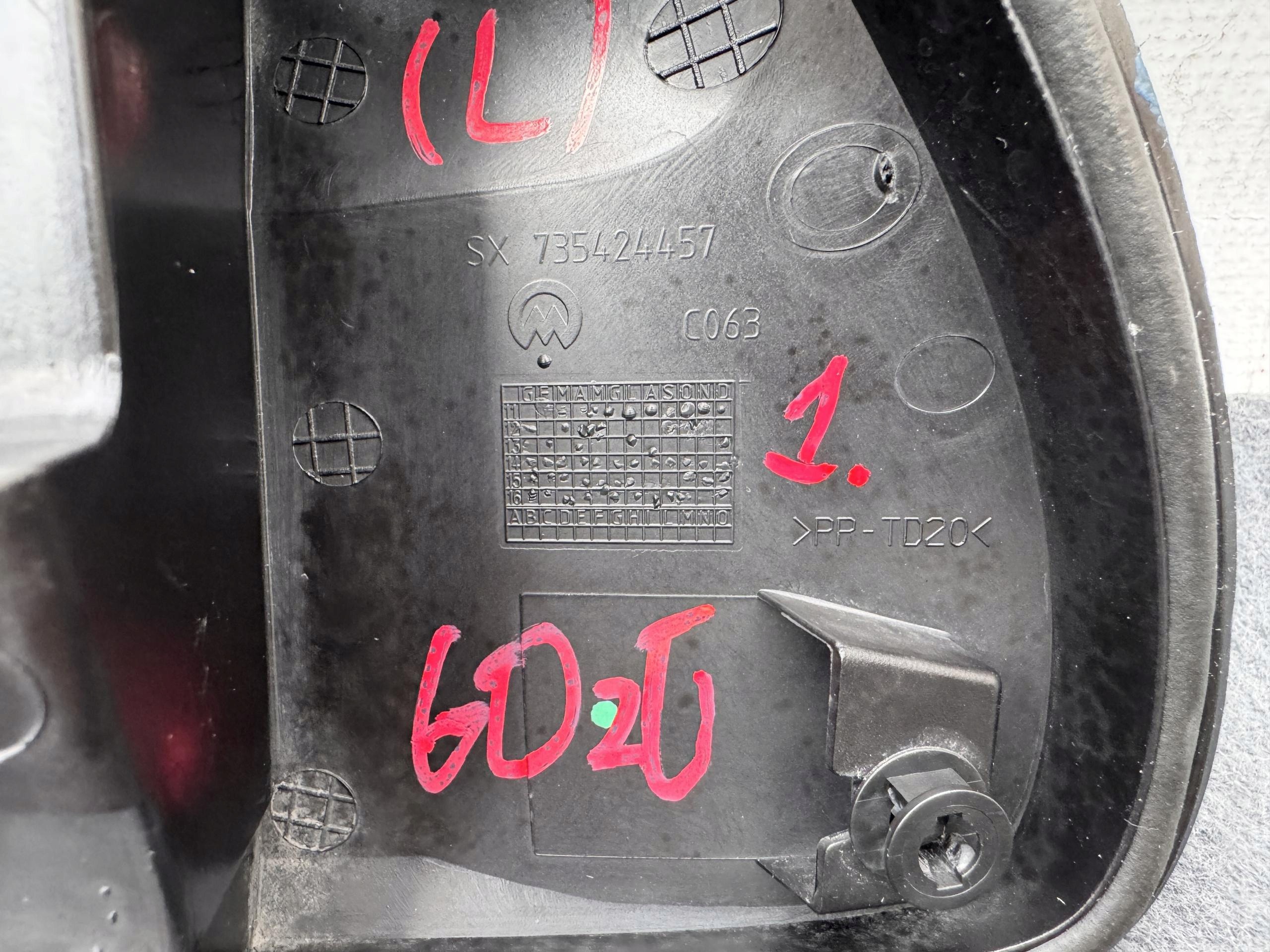 DUCATO BOXER JUMPER 14- cover spoiler cap mirrors left TROJKAT ORYG