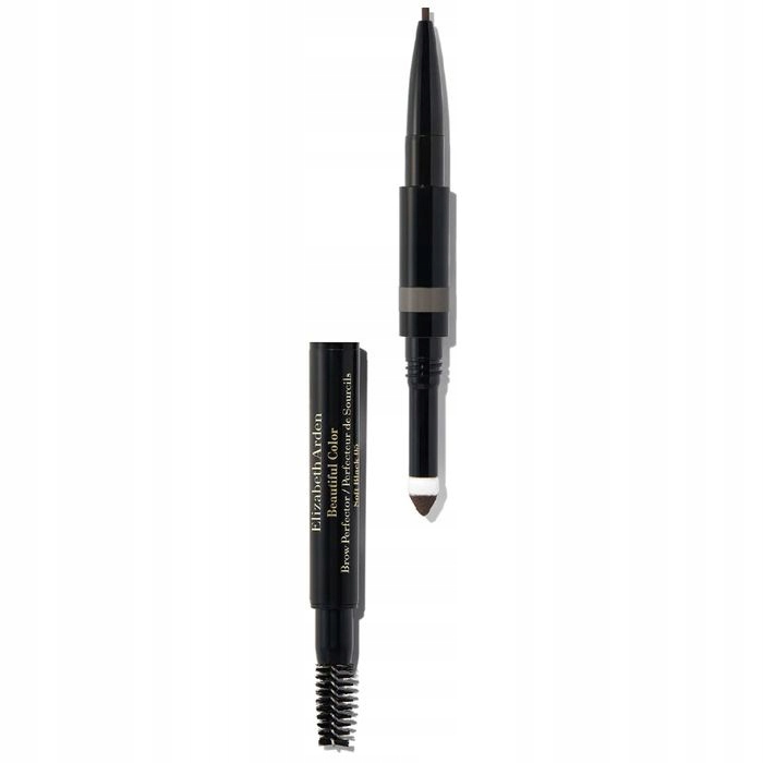 Elizabeth Arden Beautiful Color Brow Perfector 3-V-1 05 Soft Black (Tužka na obočí, stín a kartáček)