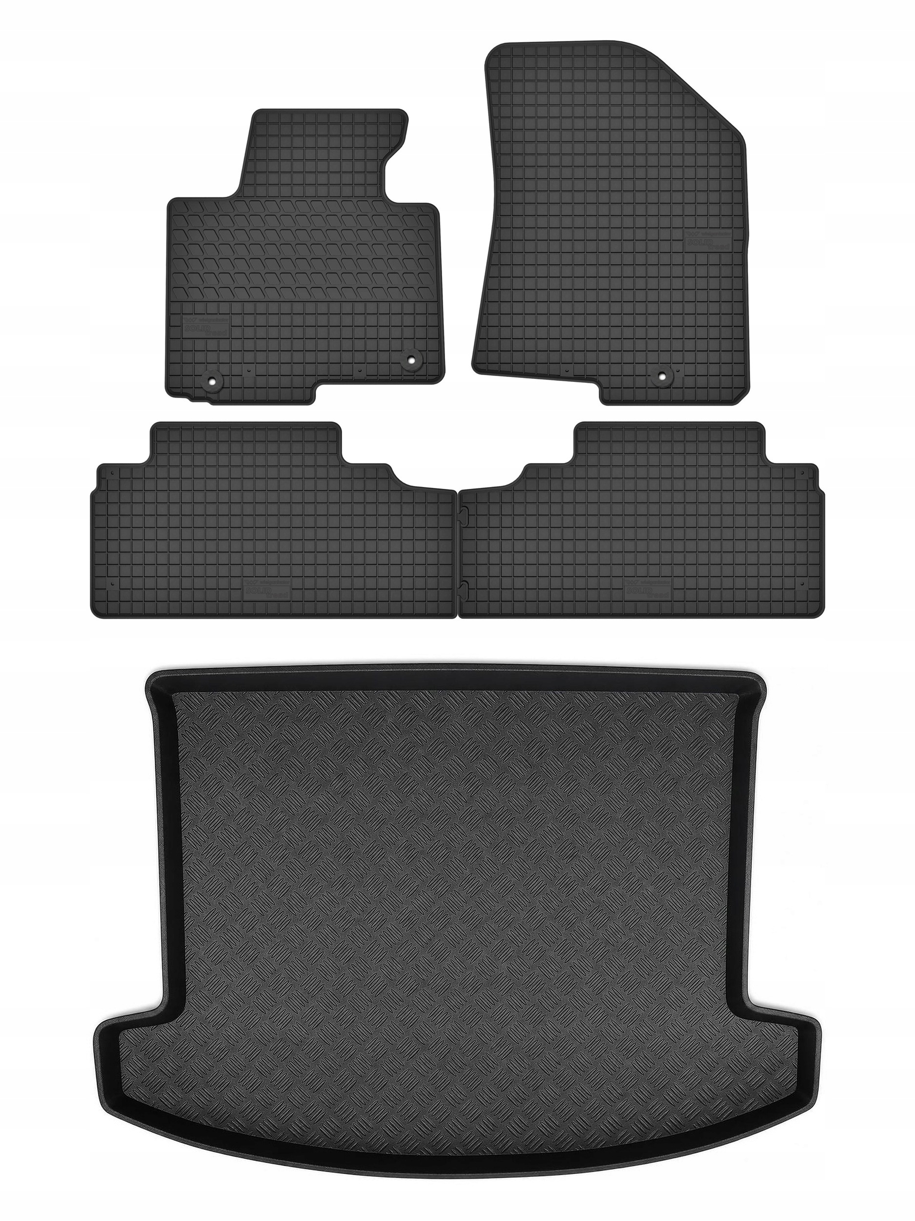 Gumové koberce SolidTread rohož do kufru pro: Kia Carens IV 2013-2018