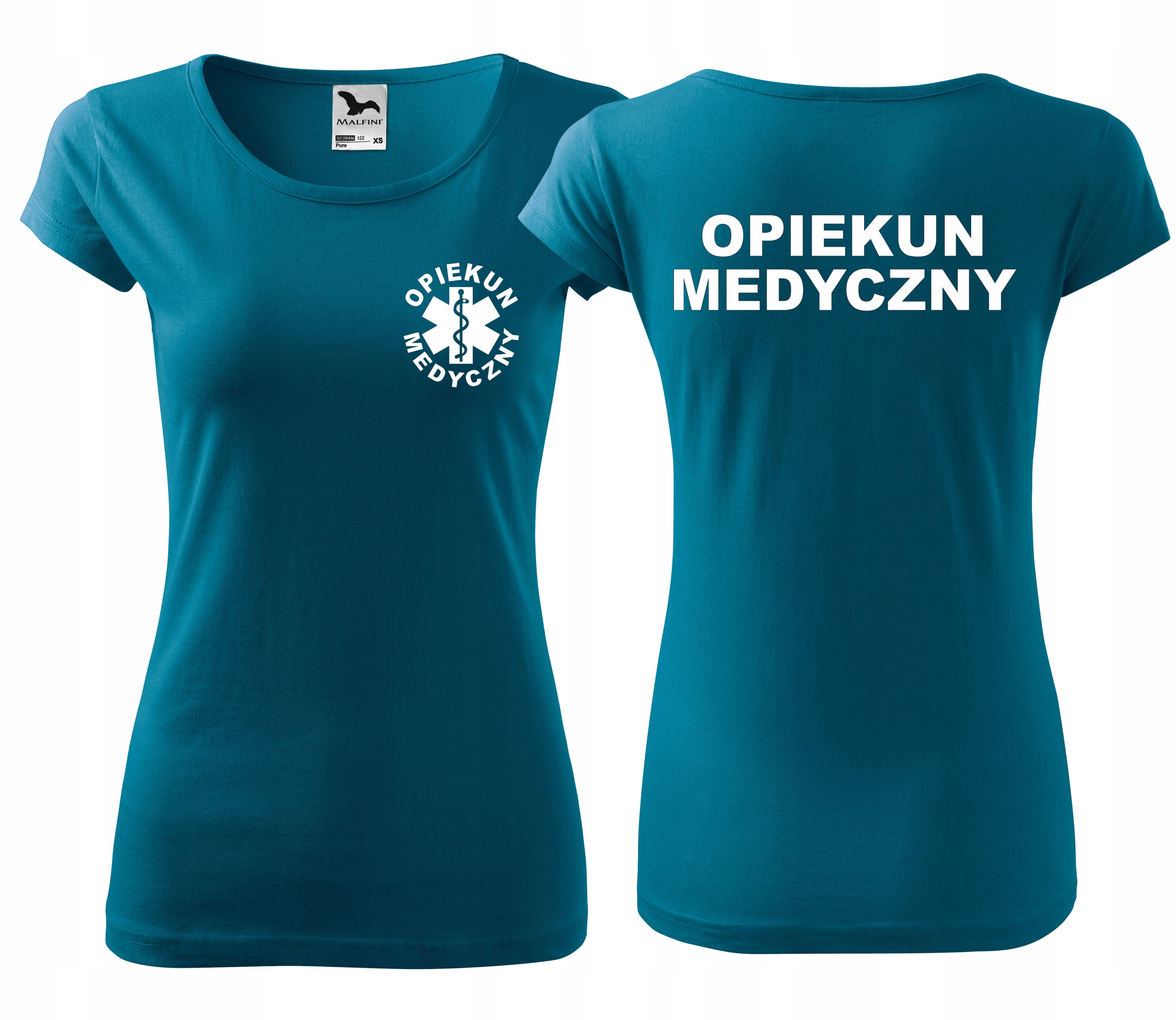 

koszulka Opiekun Medyczny eskulap z nadrukiem M