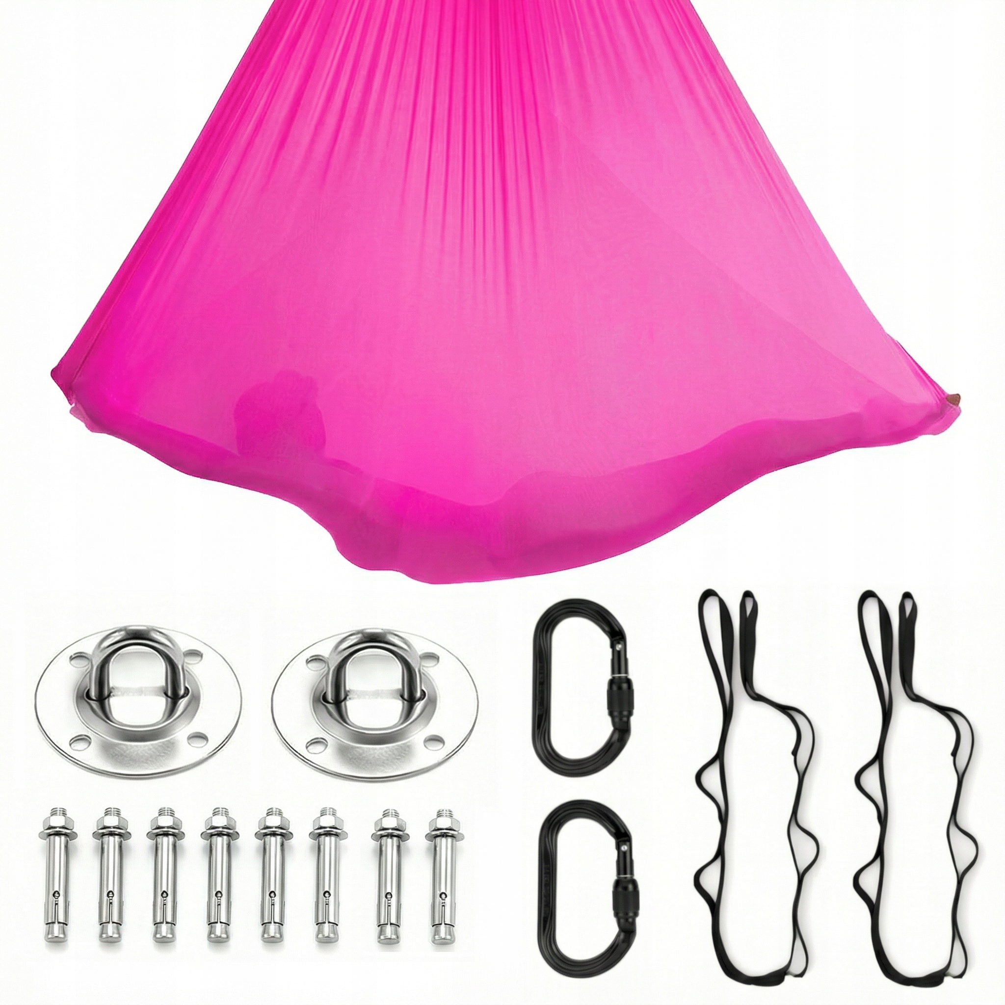 Hamak do jogi, chusta akrobatyczna aerial 6 m różowy