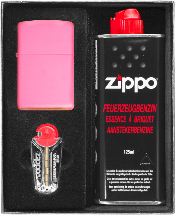 Sada Zippo Zapalovač Pink Matte Dárkový No1