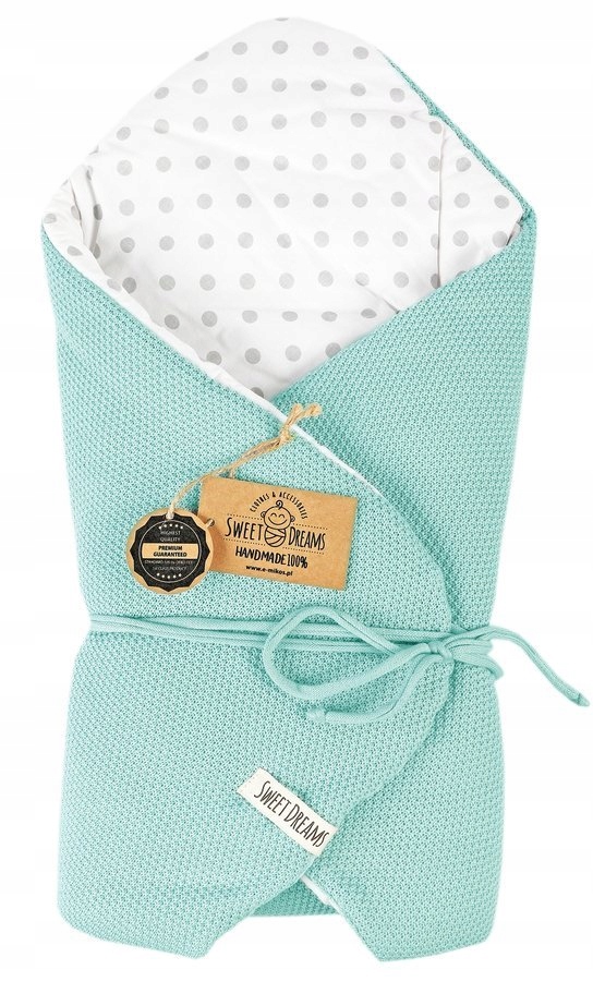 ROŻEK NIEMOWLĘCY TKANY BAWEŁNA 75x75cm MIĘTOWY Rodzaj rożek