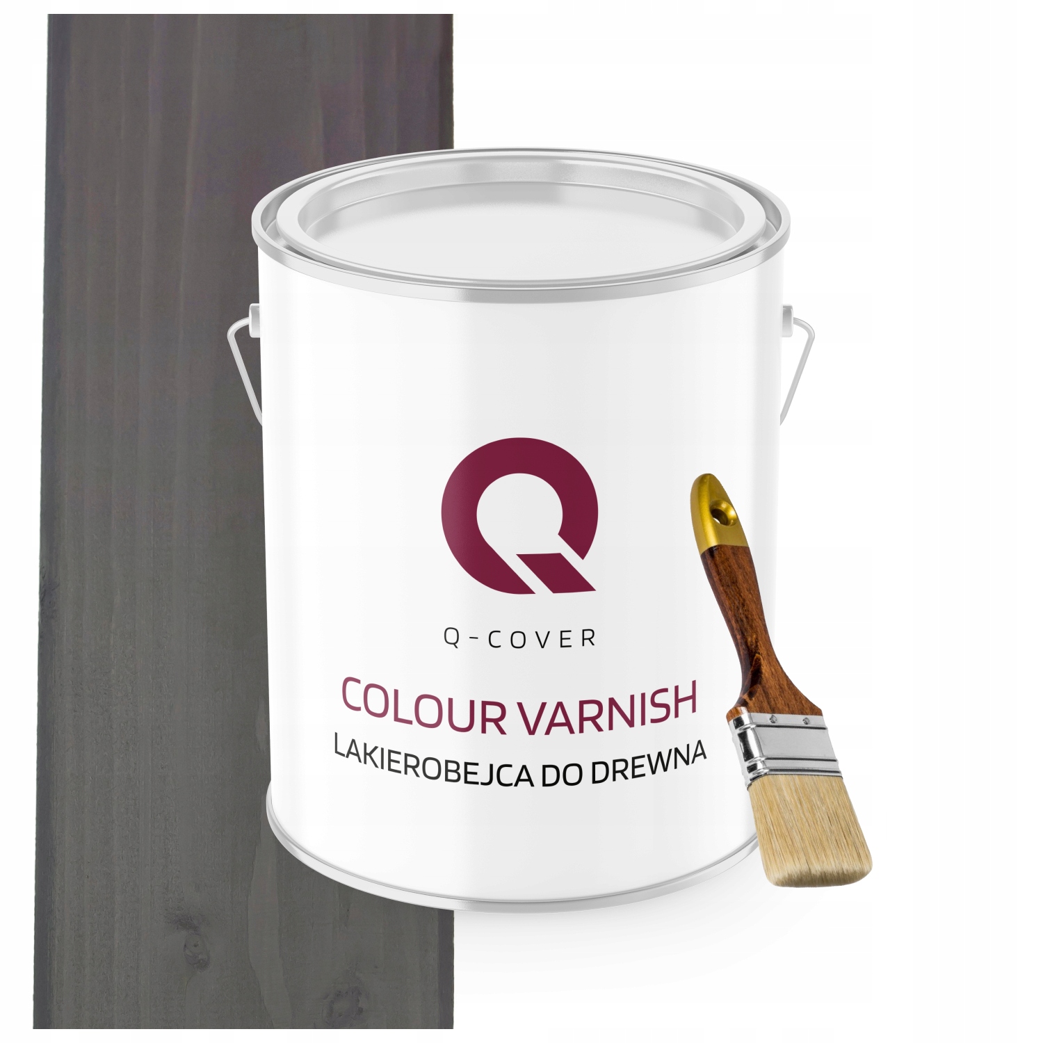 Lakovník Na Dřevěné Prvky Výkonný Antracit Satén 2,5L Dárek