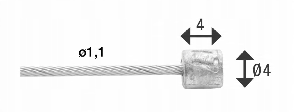 

Linka przerzutki Saccon nierdzewna 2250 mm