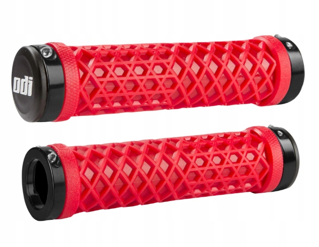 Odi manžety Atv Mtb Kolo Vans Lock-on Grips (130MM) kroucené červené