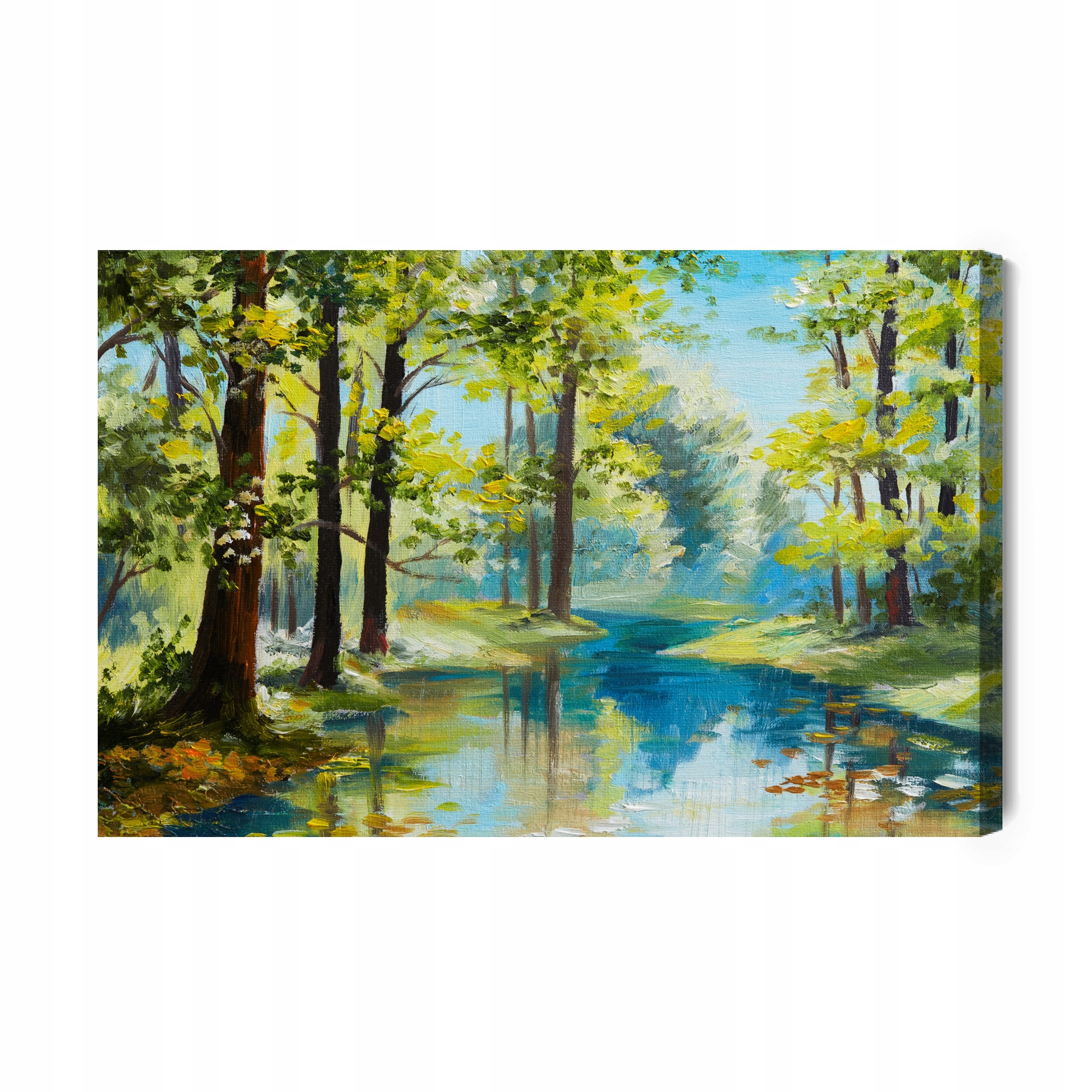 Obraz Na Plátně Lesní krajina jako malované plátno 120x80