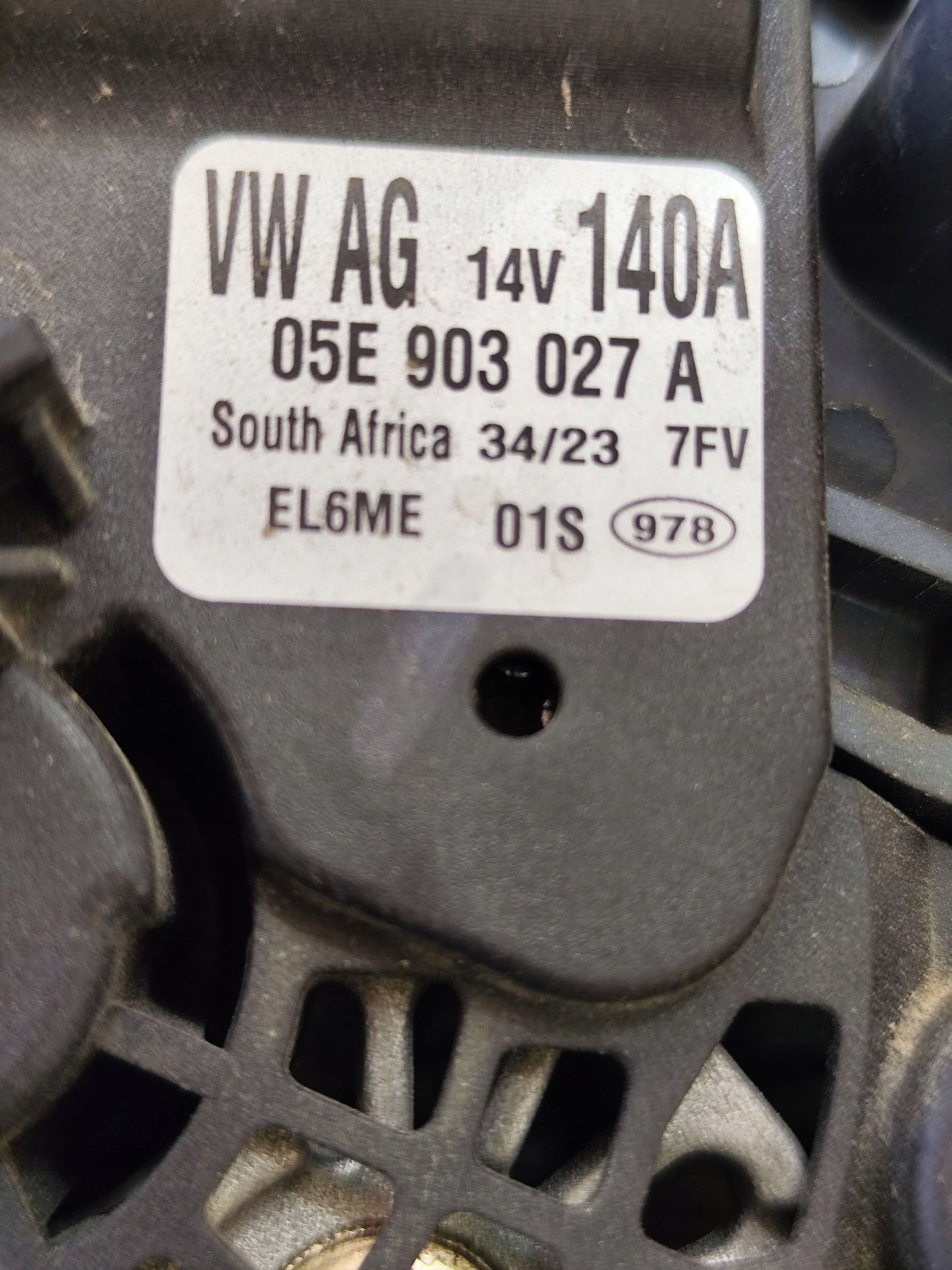 VW POLO 2G LIFT alternatore 05E903027A
