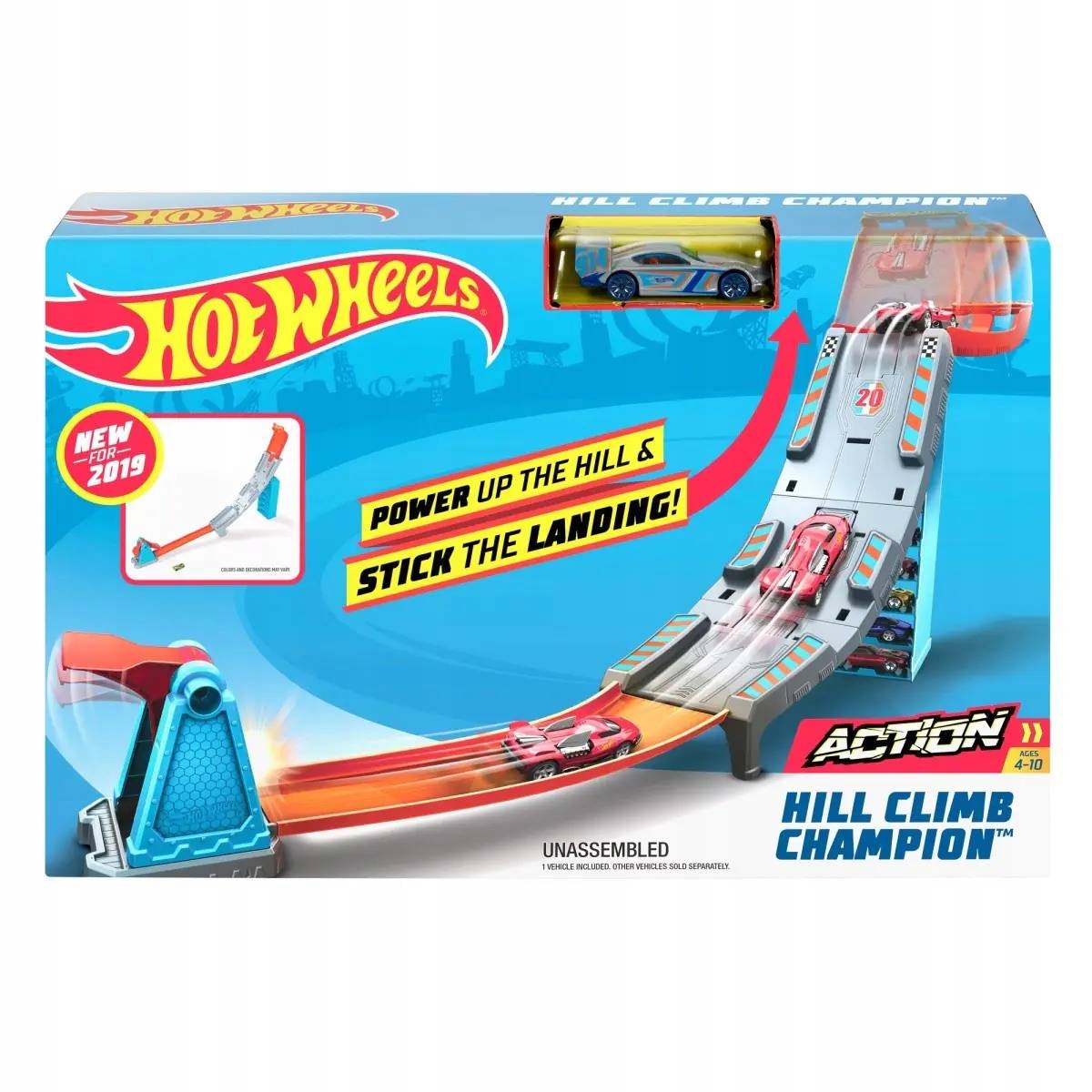 HOT WHEELS TOR WYŚCIGOWY HILL CLIMB CHAMPION AUTO ZABAWKA PREZENT DZIECKA