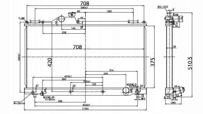 SPORTOWA CHŁODNICA WODY TURBOWORKS LEXUS IS250 IS350 01-05 MANUAL Producent części Turboworks
