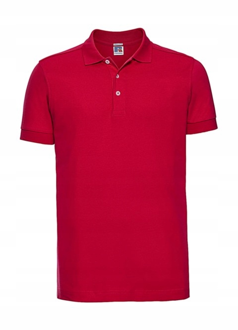Tričko Stretch Polo Russell, klasická červená, velikost 3XL