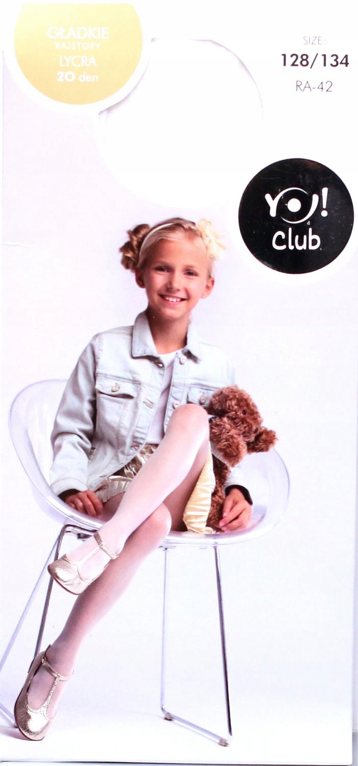 

Yo Ra-42 gładkie Lycra 20DEN białe 152/158