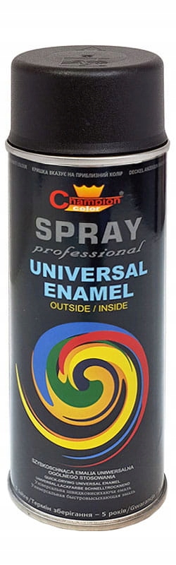 

Farba spray uniwersalna 400ml Ral 9011 czarna mat