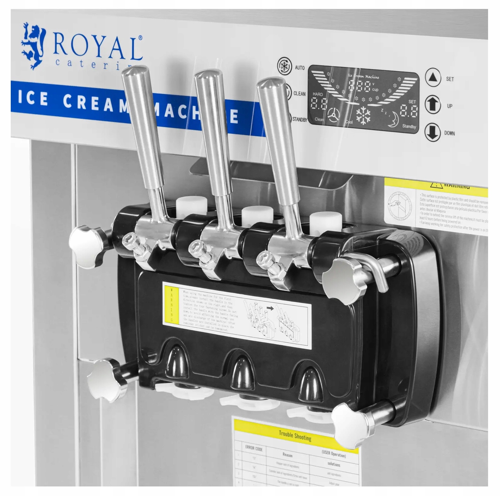 Maszyna do lodów włoskich 18 l/h 1500W Royal Catering RCSI-28 10013544