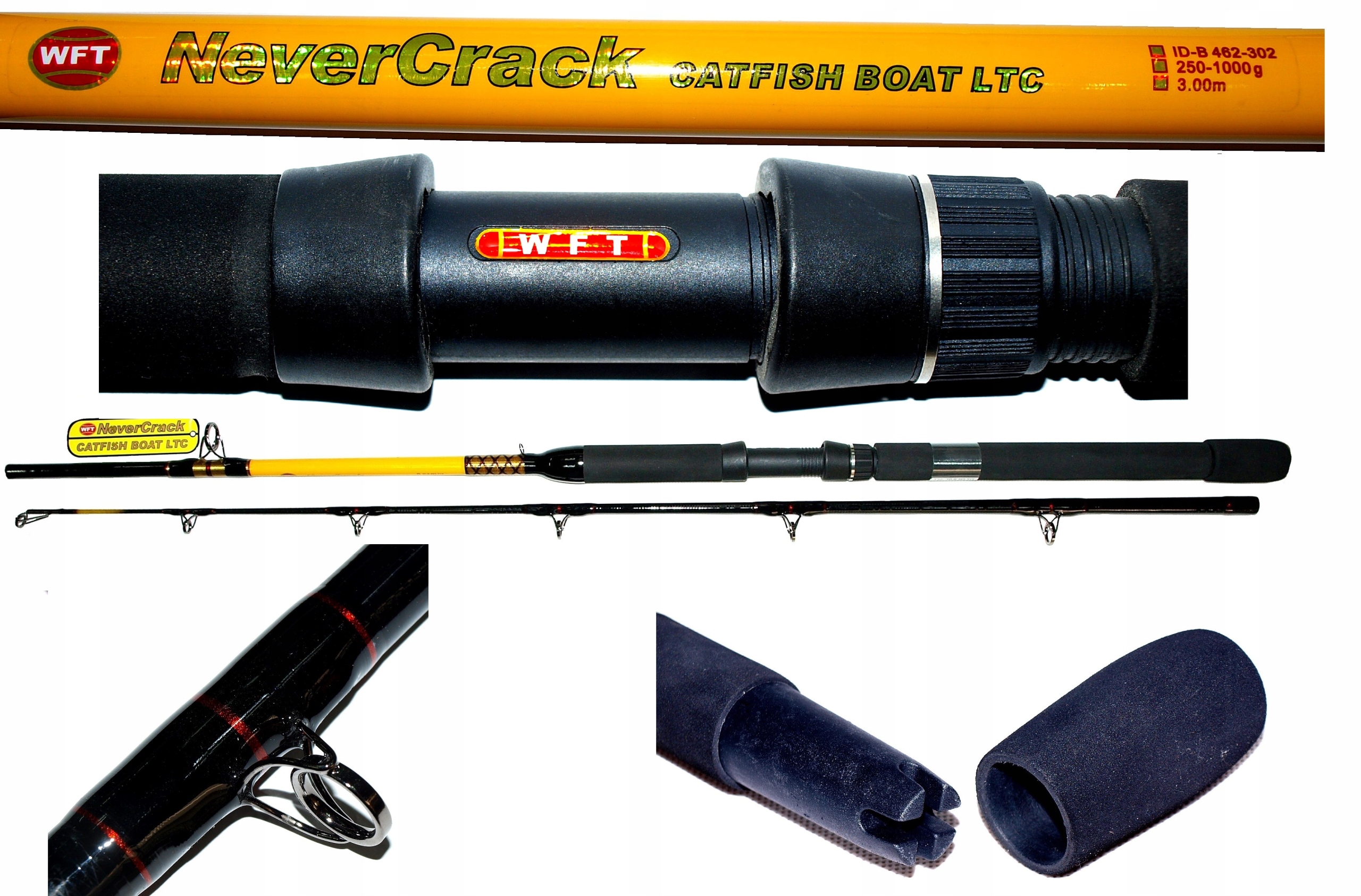 Never Crack Wft 250-1000g wędka sum, dorsz, 3,0m