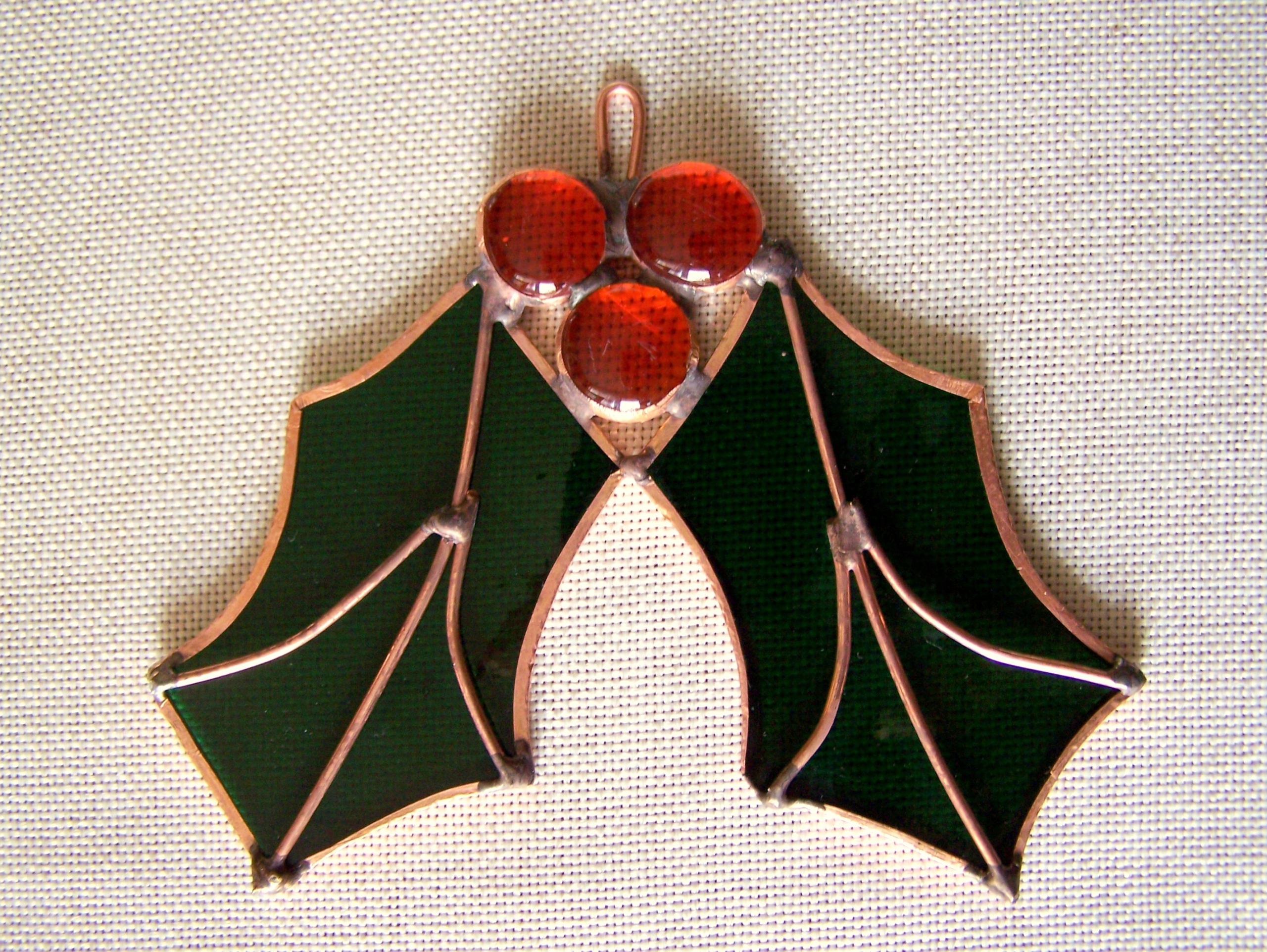 SZKŁO WITRAŻOWE TIFFANY ZAWIESZKA ŚWIĄTECZNA