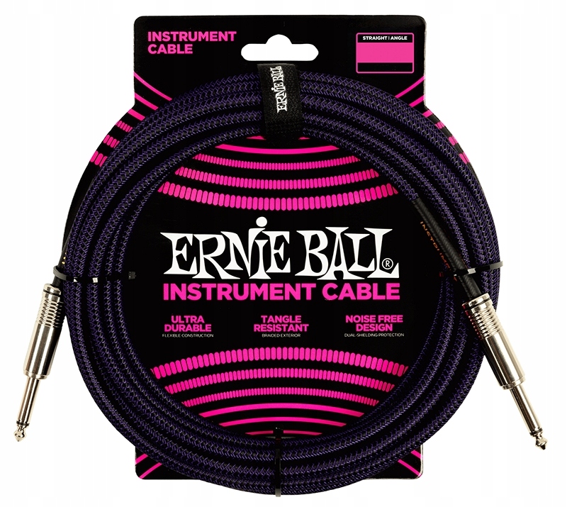 Kytarový kabel Ernieball EB6395 Instumentální kabel 5,5 mb