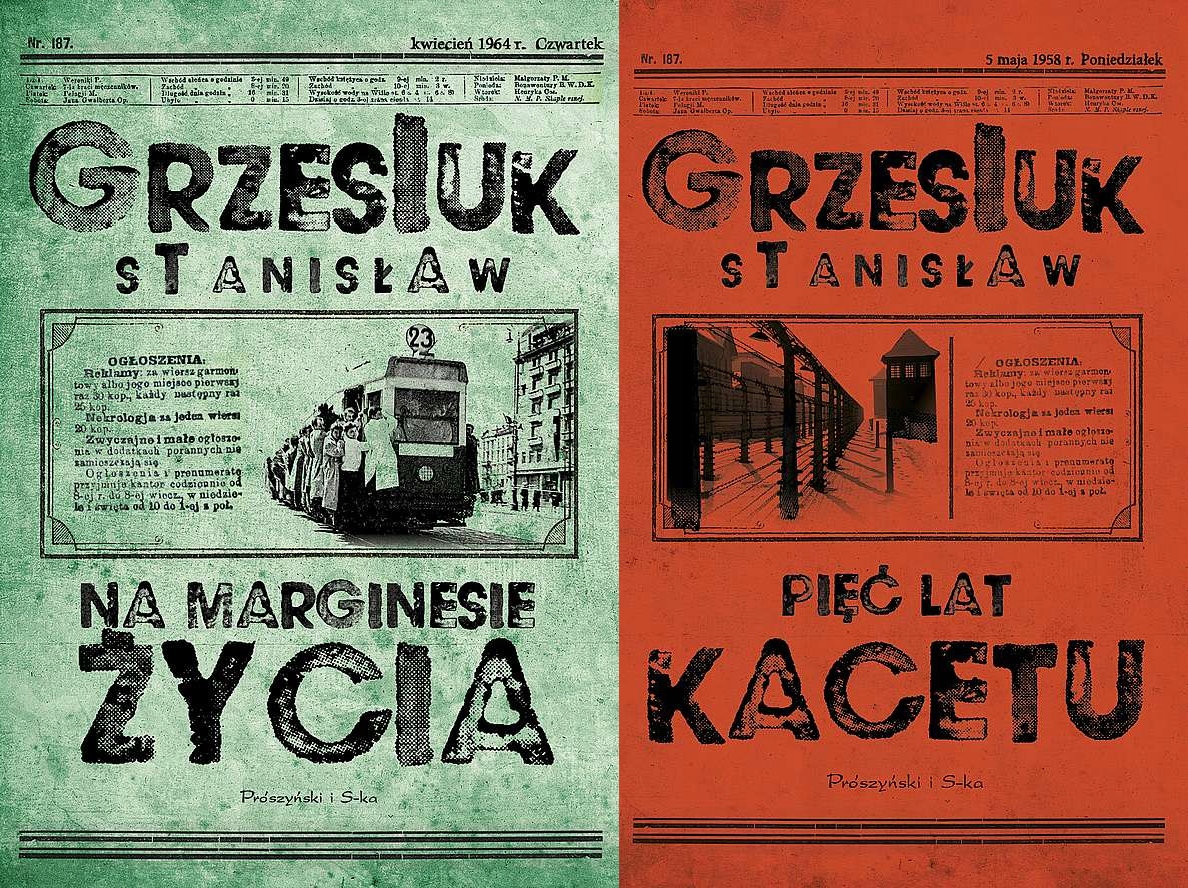 PAKIET 2 X GRZESIUK NA MARGINESIE ŻYCIA + PIĘĆ LAT KACETU - WYD. SPECJALNE